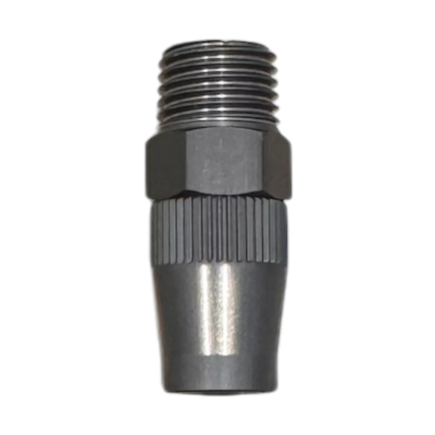 3/8" APEX Hose to 1/4 NPT MALE w/ Aluminum Cover Nut